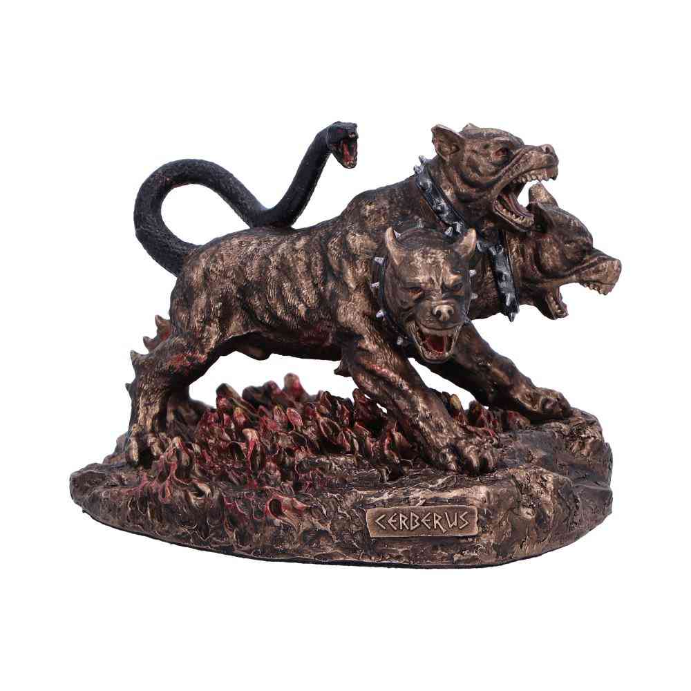 Nemesis Now - Cerberus the Three Headed Hound of Hades 11cm Dekorative Figur - Bronzefarben